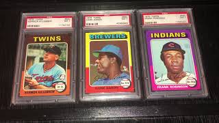 1975 Topps Baseball Cards & Season - Profile of PSA Graded Key Stars & Hall of Famers HOF