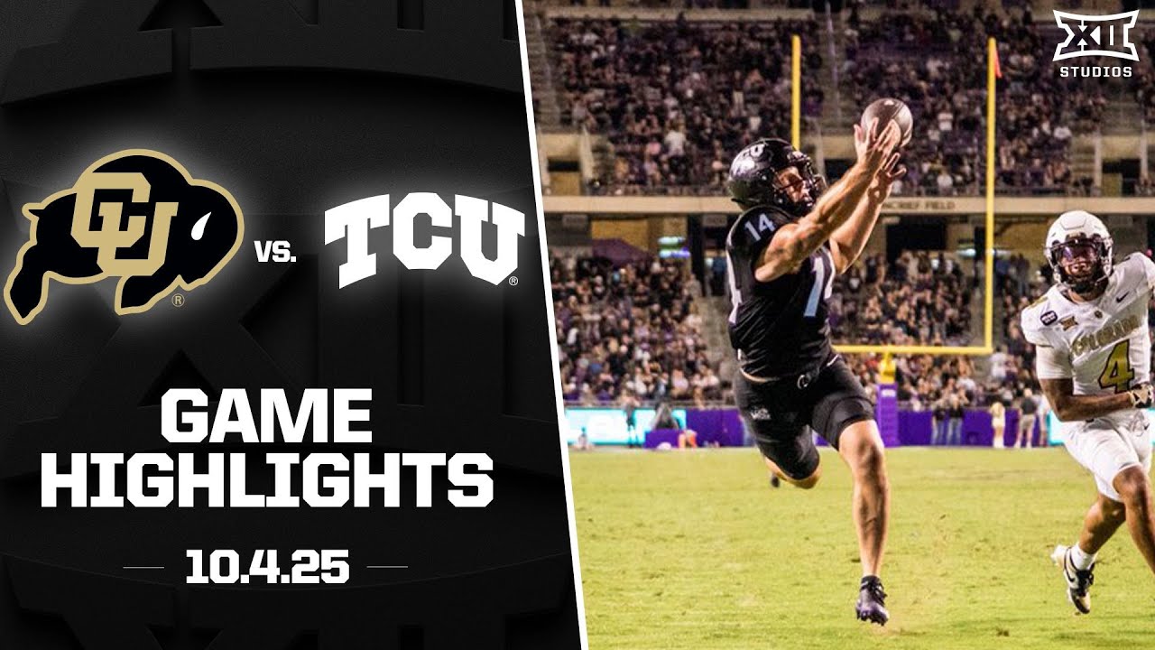 Colorado vs. TCU Game Highlights | 2025 Big 12 Football