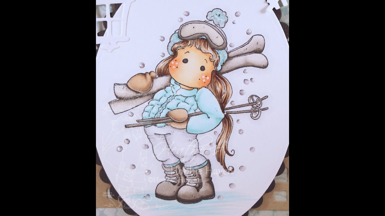 Tilda in the Mountains Copic Coloring Card Kit - YouTube