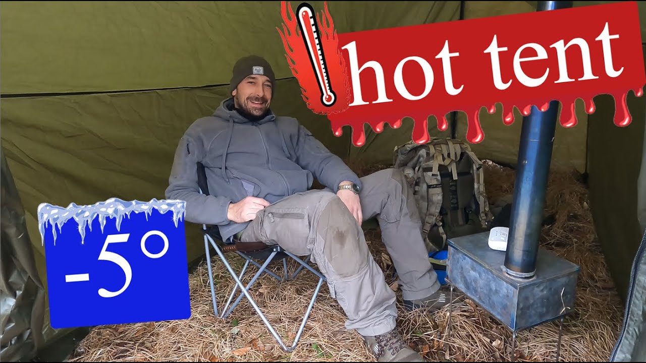 Hängemattenzelt testen, hot tent