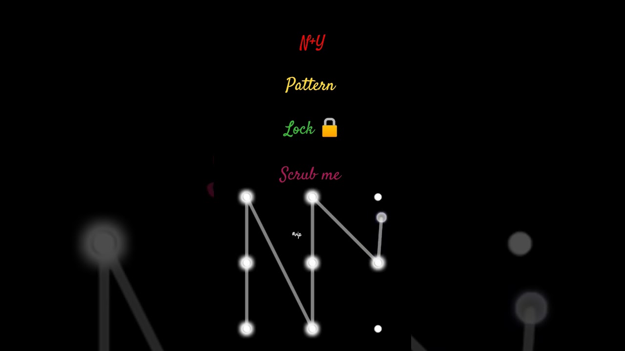 N+Y pattern lock screen || Y+N pattern android phone lock || 
