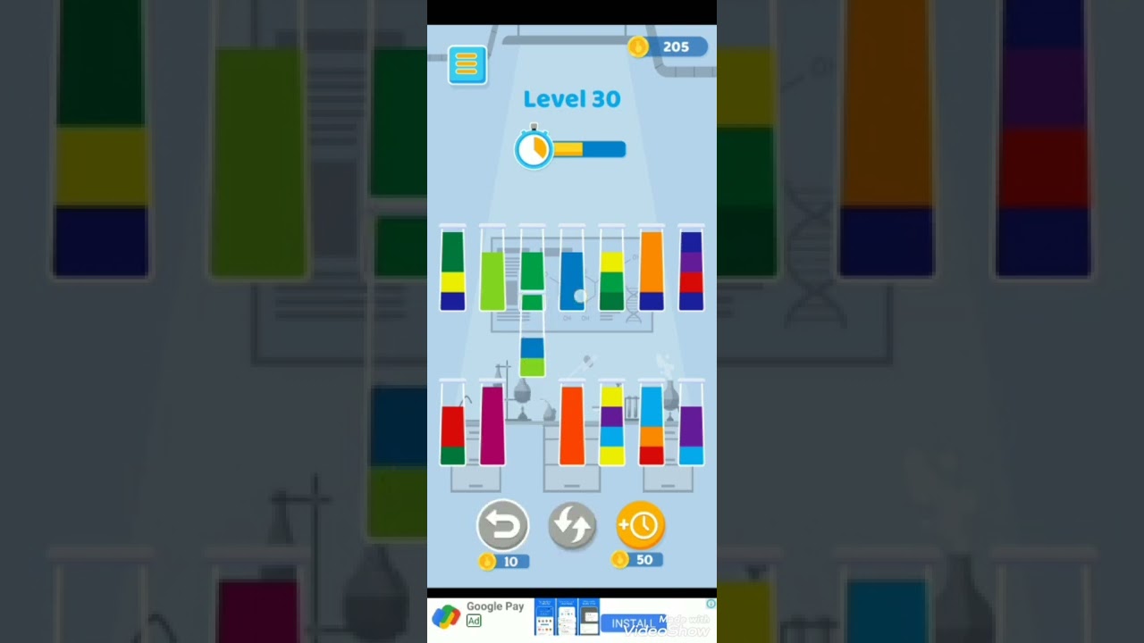 lab liquid sorting advance level 30 YouTube