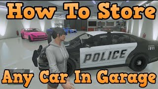 Gta 5 Online How To Store Any Car In Your Garage Online Firetrucks, Tour Buses, Ect.