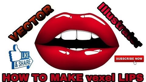 Vector Art Tutorial | How To Make Vexel Lips By Using Design Tool | By Safwan Editz