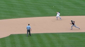 MIA@NYM: Morrison scores the go-ahead run on an error