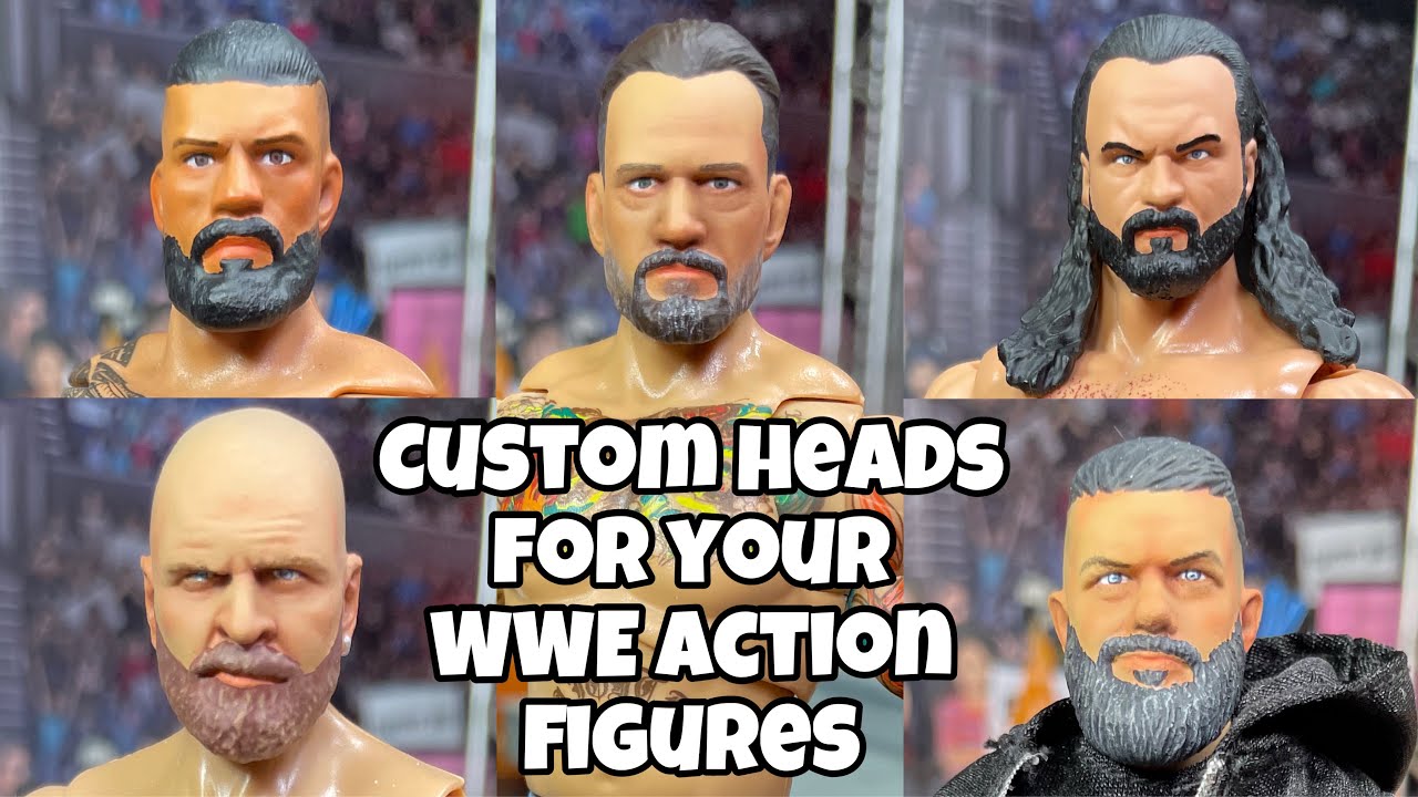 Custom Heads For Your WWE Action Figures - YouTube