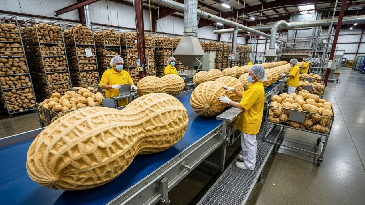 Inside the Peanut-Butter Factory: From Harvested Peanuts to Smooth ...