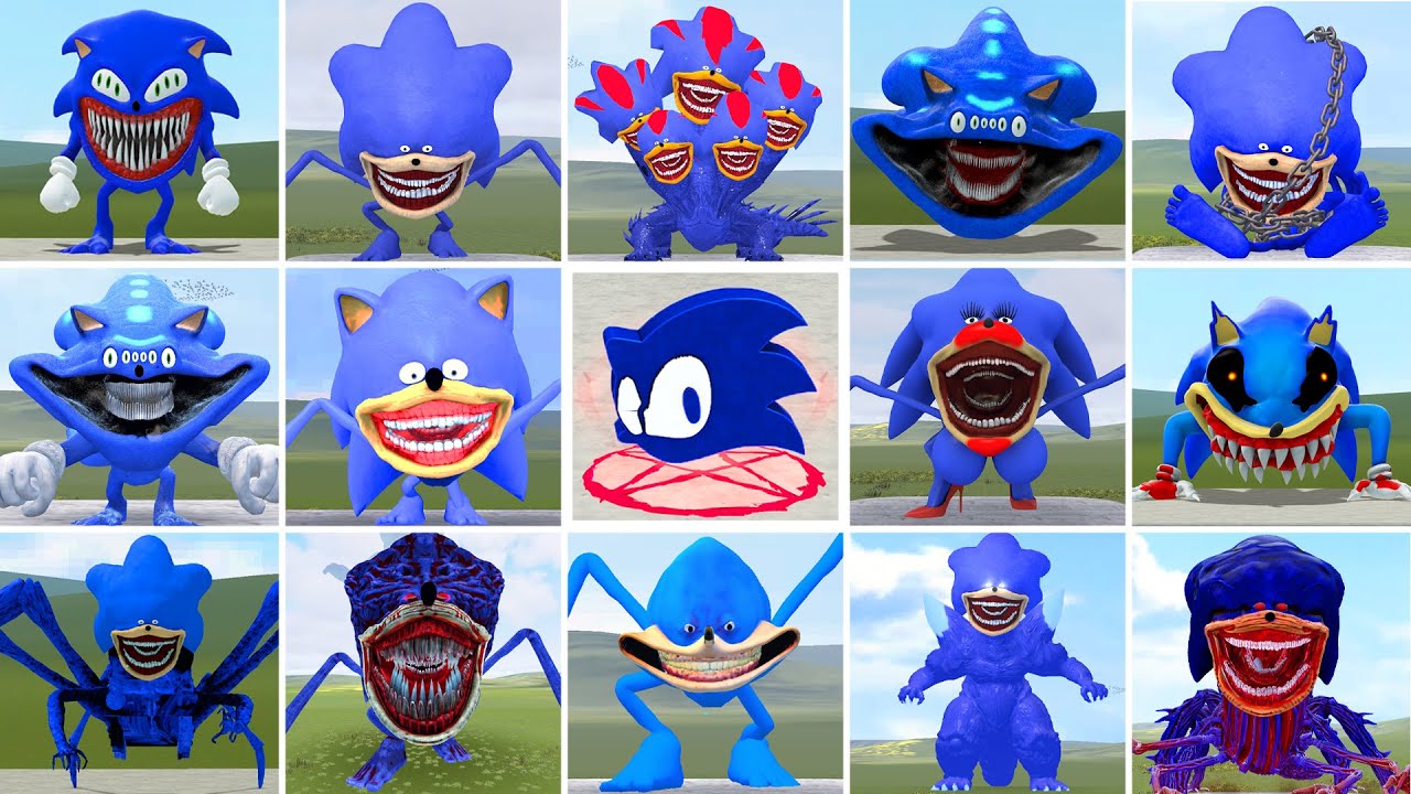 ALL SHIN SONIC TAPES LOVE FAMILY VS ALL SEA EATER FAMILY EPIC BATTLE in Garry's Mod!