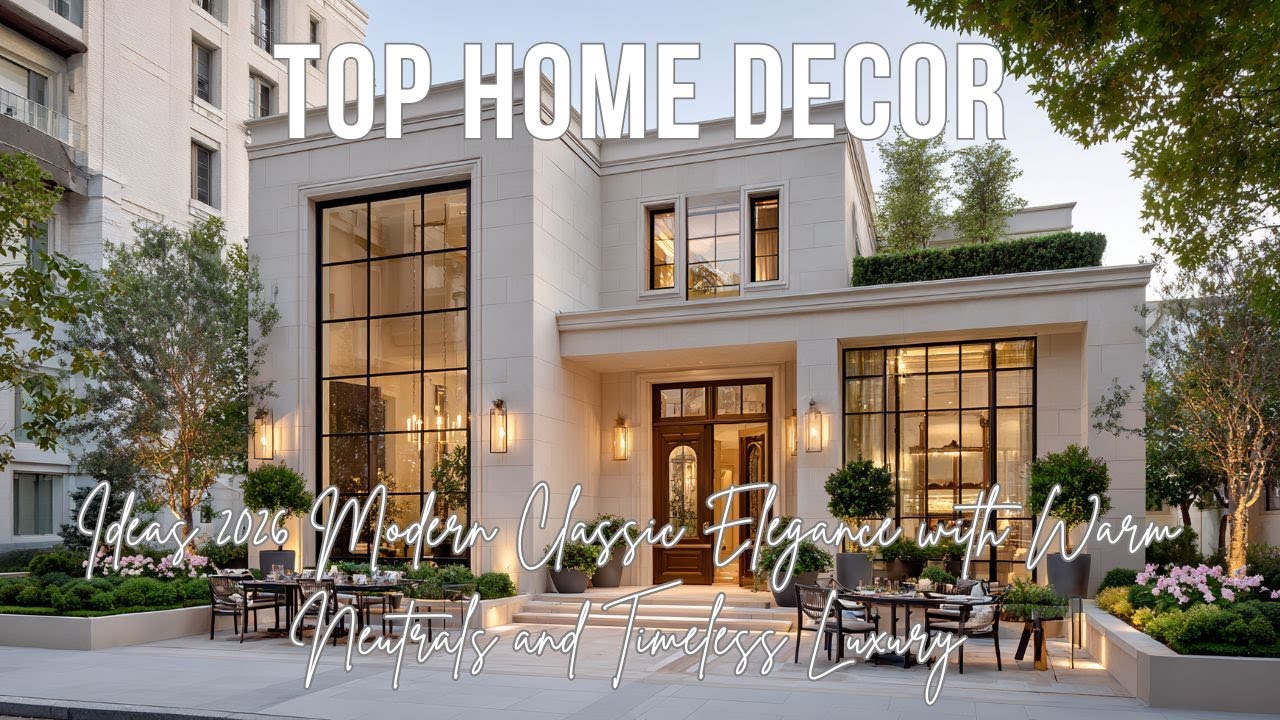 Top Home Decor Ideas 2026 Modern Classic Elegance with Warm Neutrals and Timeless Luxury