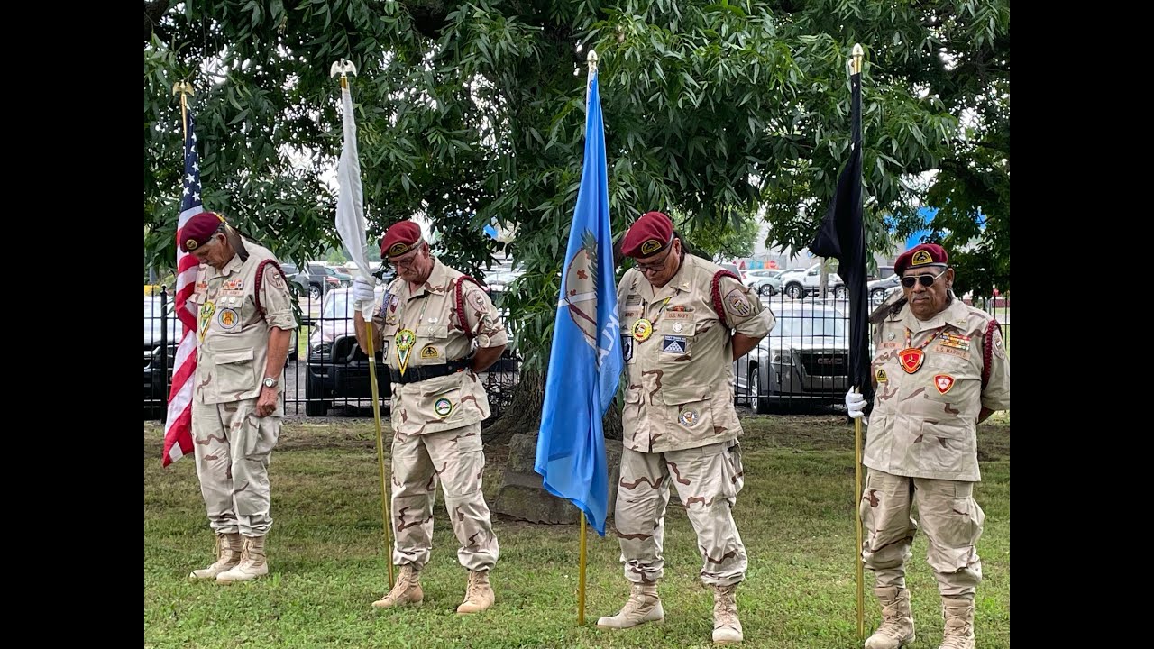 Creek Nation Color Guard at USS CARR Crew Reunion June 24, 2023