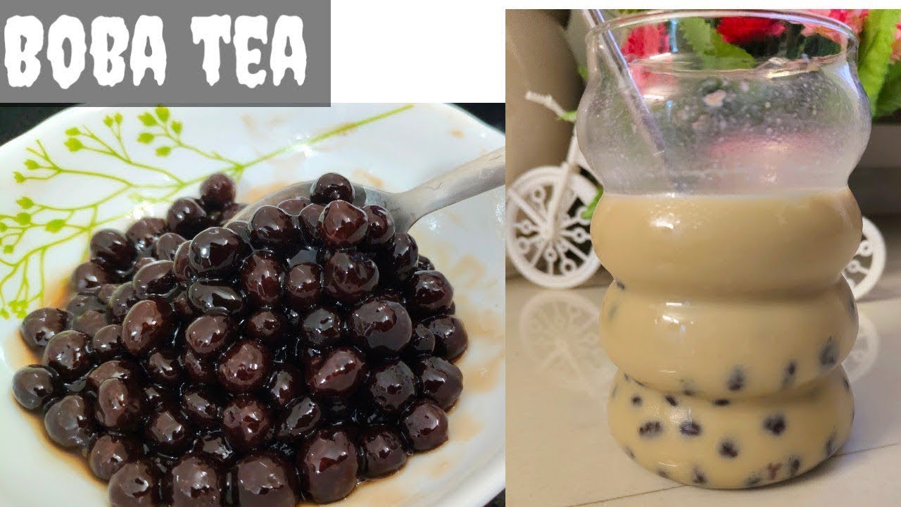 Boba tea with corn starch 😋 Boba pearls ne meri halat kharab kardi😵‍💫 