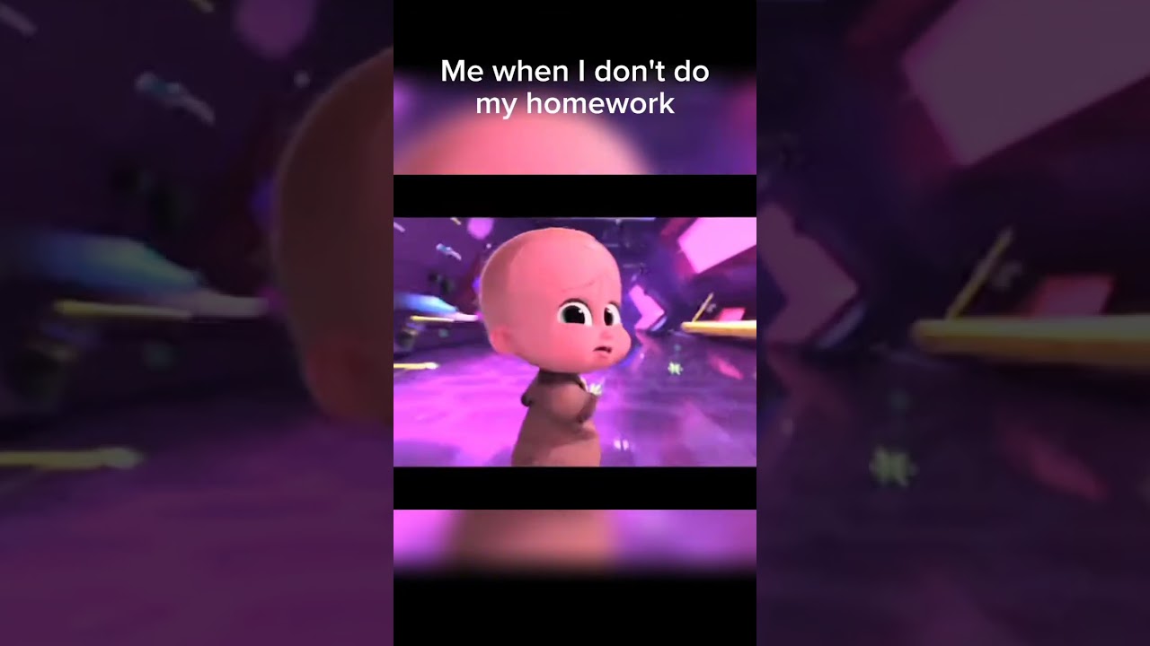Me when I don't do my homework 