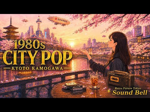 【Japanese City Pop】昭和が夢見た未来・京都・鴨川の夕暮れ｜1980s City Pop 作業用BGM / KyotoKamogawa
