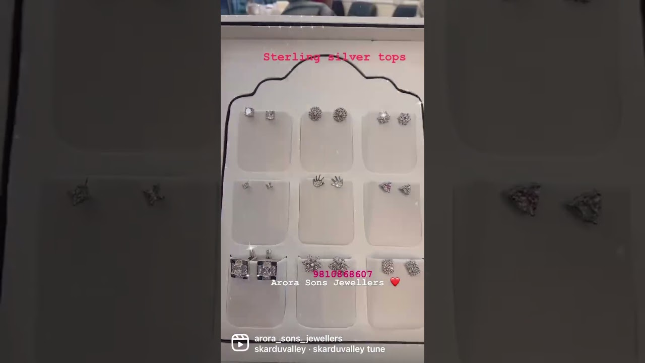 Sterling silver tops 