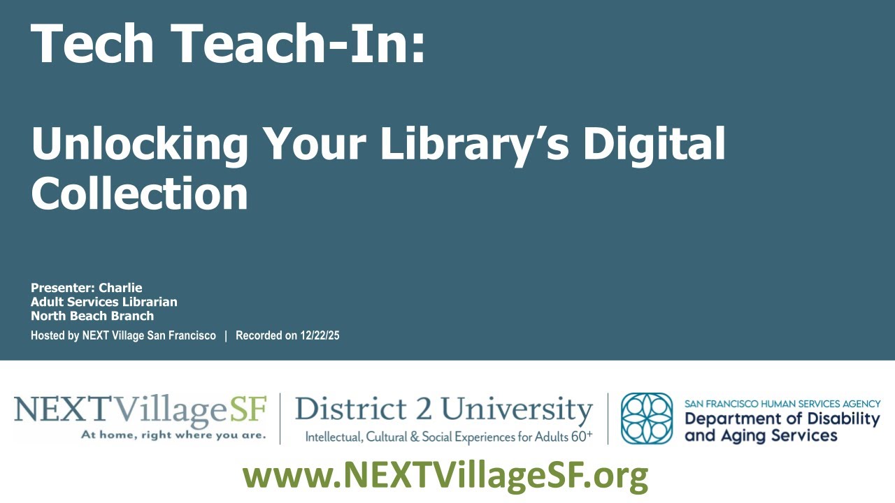 Technology Teach In: Unlocking Your Library's Digital Collection