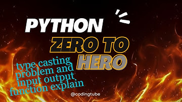 "Python Type Conversion & Input Function  in Hindi 🔥 | Python for Absolute Beginners (Full Guide)"