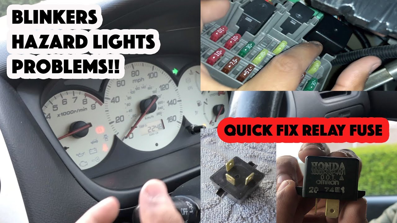 How To Fix Honda Civic 2001 2005 Indicator Problems Blinkers Hazard Lights Turn Signal Relay Youtube