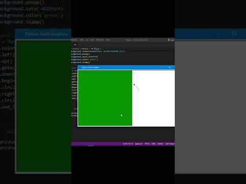 رسم علم الجزائر بلغة البايثون  #shorts