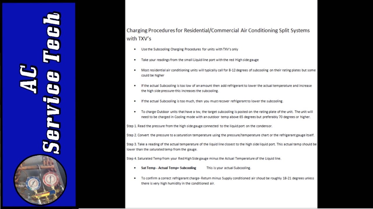 Ac Gas Charging Chart