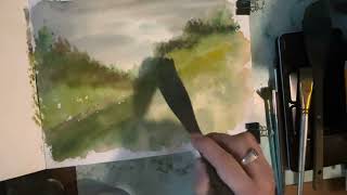 Landscape Painting using the Figure 8 Method | April 23 2024 | Art