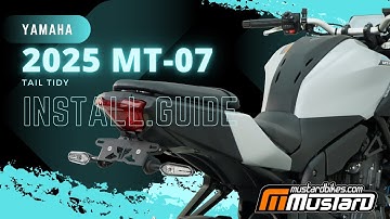 Installing a Mustard Bikes tail tidy on a 2025+ Yamaha MT-07