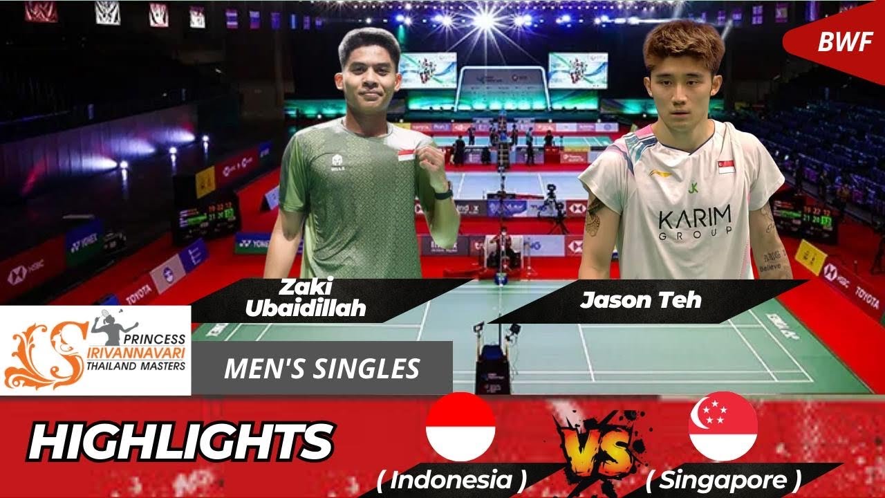 Zaki Ubaidillah (INA) vs. Jason Teh (SGP) | Thailand Masters Badminton 2025