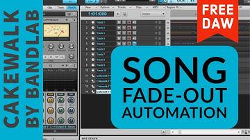 Song Fade Out Automation in Cakewalk