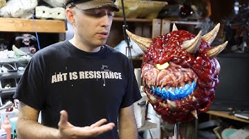 Making of DOOM Cacodemon lantern Behind the Scenes