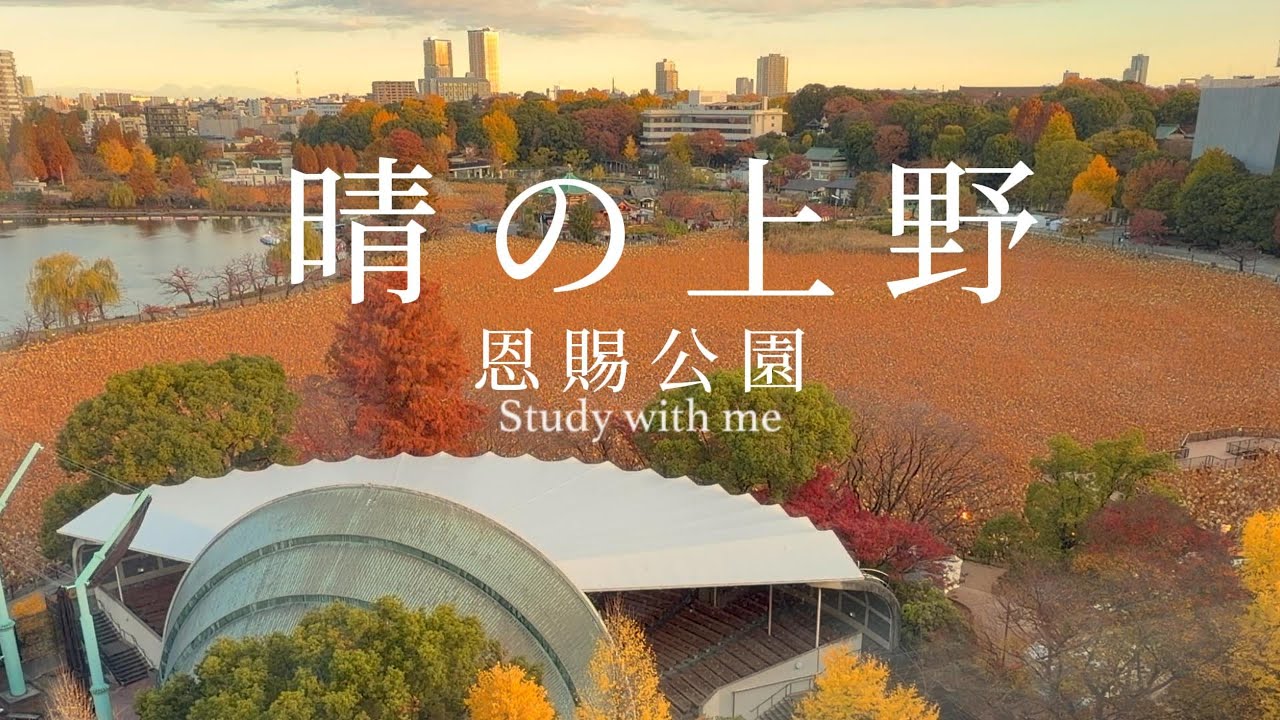 2小時實時學習(鋼琴輕音樂) | 大晴天的東京上野☀️ | 恩賜公園 | 🍅番茄工作法(25+5) | 自帶倒計時＆鈴聲提醒 | Study with me | Focus with me
