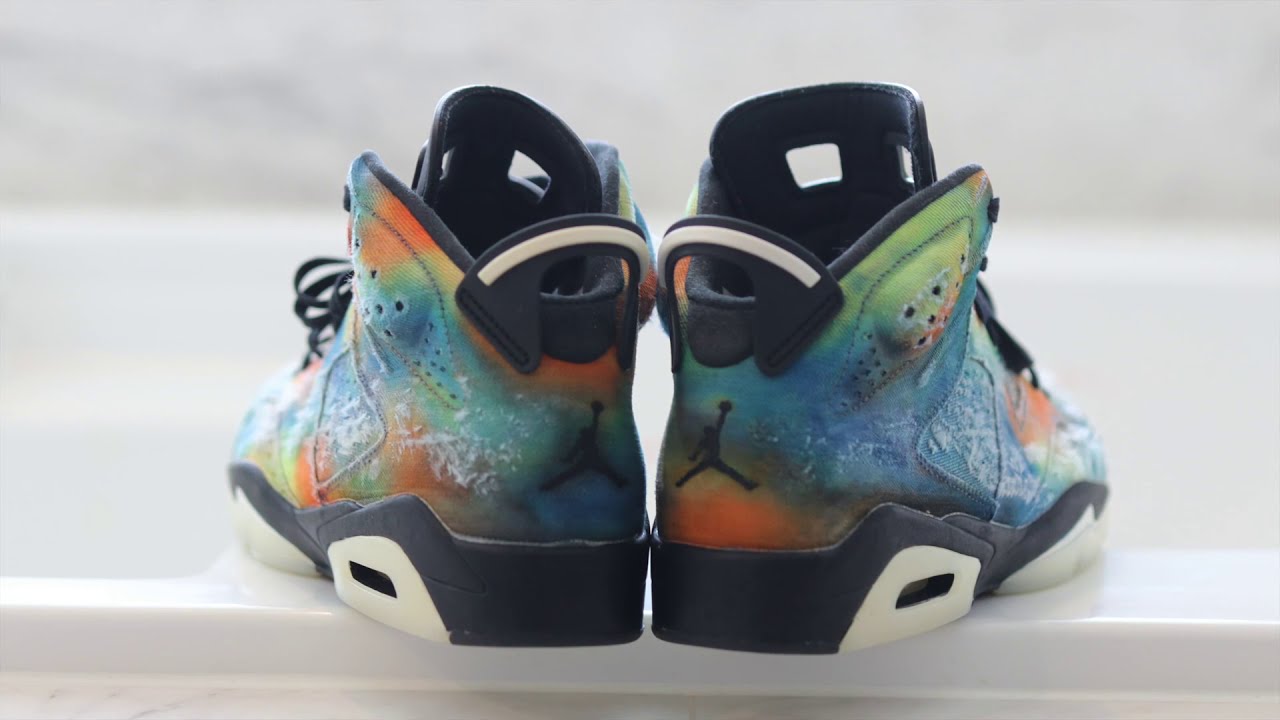 JORDAN CUSTOM SNEAKERS x FORTNITE TRAVIS SCOTT Inspired AJ6 Denim - YouTube