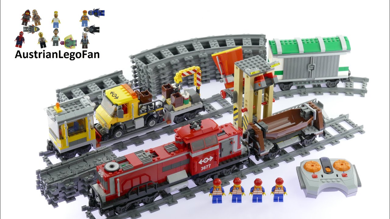 Lego City Red Cargo Train Lego Review - YouTube