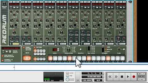 Redrum Drum Machine Reason EssentialsTutorial 2 Part 2