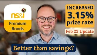 Premium Bonds prize rate increases to 3.15% | Better than savings?