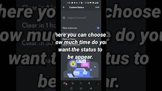 How to set up custom status in the discord mobile version. #discord #discordtutorial #shorts