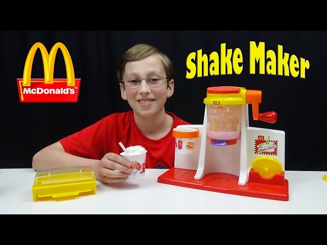 Watch McDonalds SHAKE MAKER Happy Meal Magic Ice Cream Shakes Toy Food For  Kids DIY Chocolate Shakes at Home