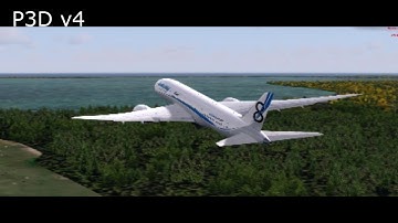 QualityWings 787 | Prepar3d V3.4 | Prepar3d V4 Test