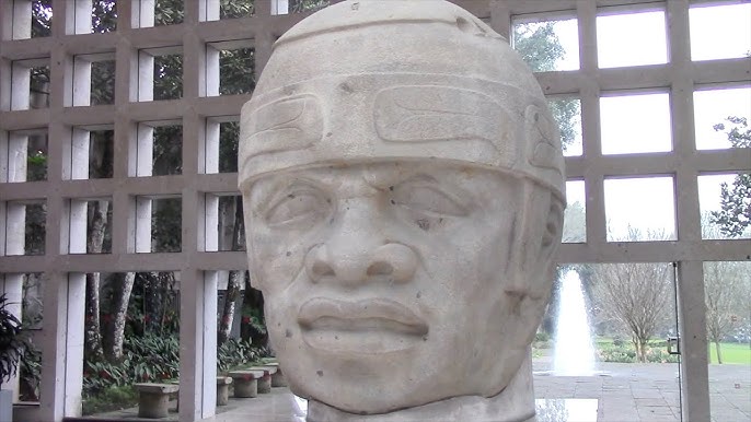 Giant Olmec Stone Heads And Elongated Skulls Of Ancient Mexico In The  Xalapa Museum