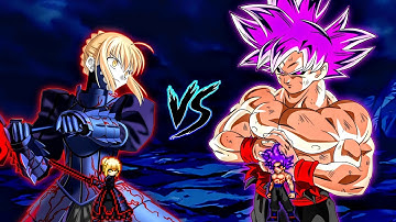 Alter Saber TP OP V2 (New) VS Goku 1000 Yr Old OP (all form) in Jump Force Mugen