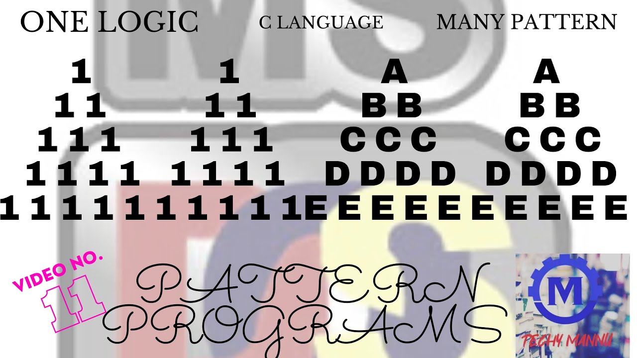 Two Diamond On Same Base Pattern program in C language//Using Turbo ...