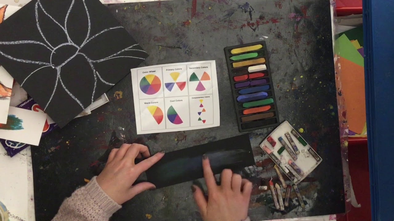 Chalk Pastel Flower Demo YouTube