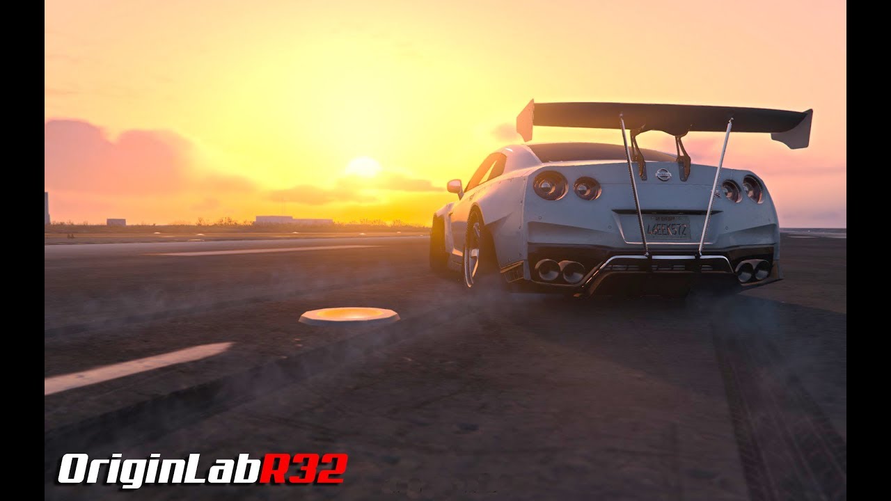 Drifting in Rocket Bunny GTR R35 GTA Mod Gymkhana Style - YouTube