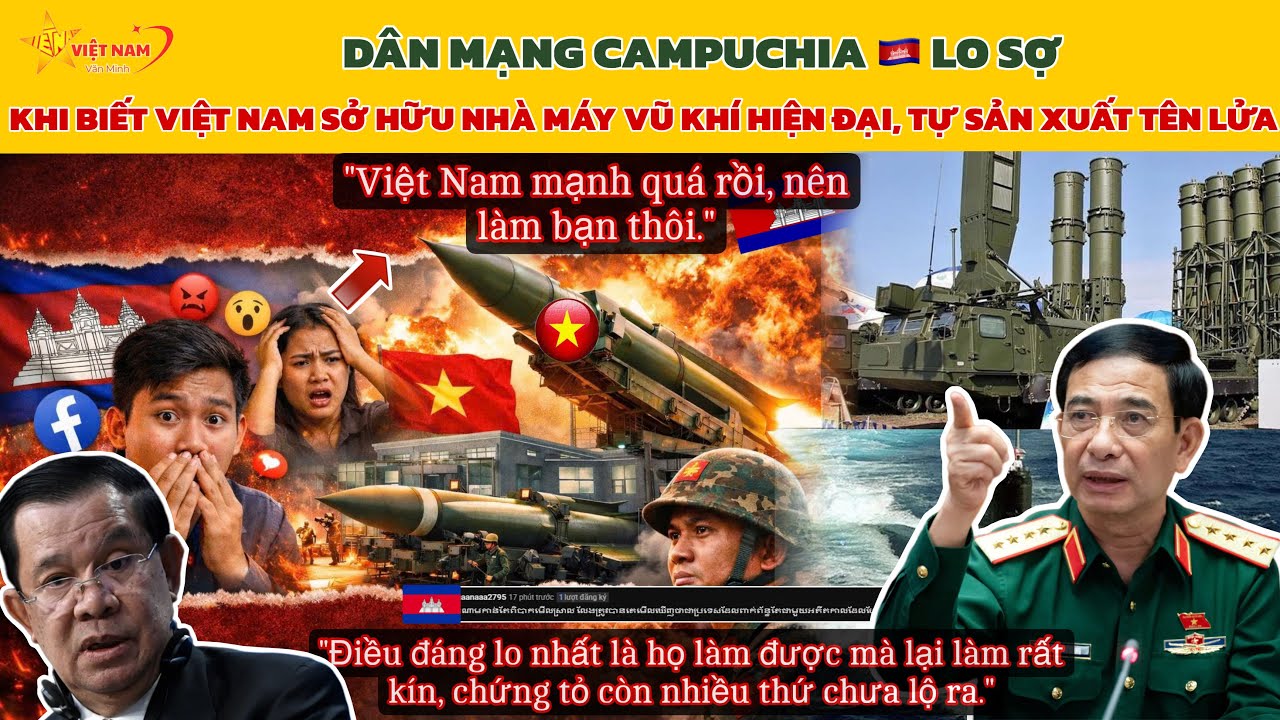 DM Campuchia Lo Sợ, Khi Phát Hiện Việt Nam Sở Hữu Nhà Máy Vũ Khí Hiện, Đại Tự Sản Xuất Tên Lửa Khủng