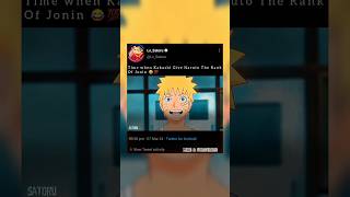 The Time When Kakashi Give Naruto The Rank Of Jonin