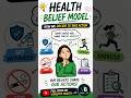 Health Belief Model Explained in 60 Seconds 🧠 #Shorts