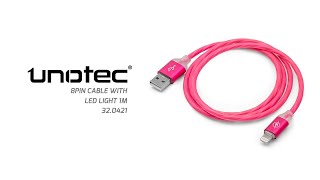 8pin cable with LED light 1m 32 0421