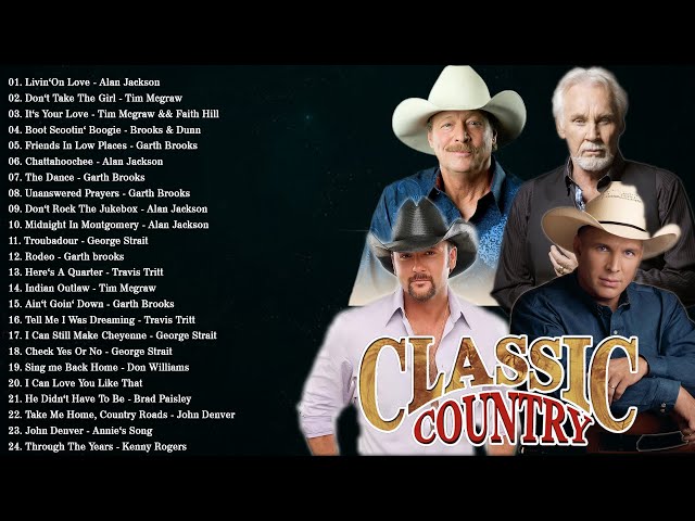 Alan Jackson, Tim Mcgraw, Garth Brooks - Country Music - Best Classic Country Songs Of 1990s class=