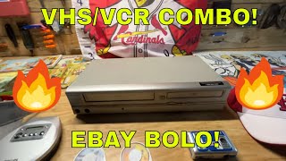 Selling VCR/VHS Combo on Ebay for a Profit! Thrifting BOLO Items to Sell! People Still Buy These!