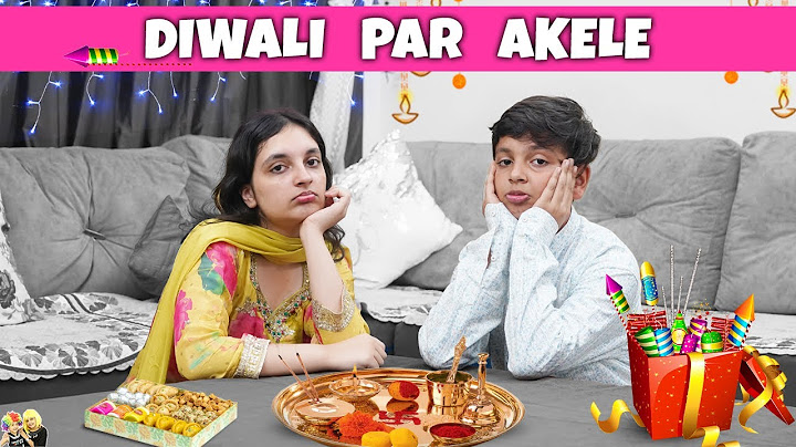 DIWALI PAR AKELE | Aayu and Pihu Show