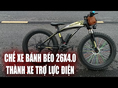 Video Chế xe bánh béo 26X4.0 Thành xe trợ lực điện sử dụng... - youtube