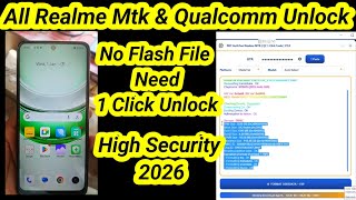 ​All Realme MTK &amp; Qualcomm One-Click Unlock |  No Flash File Needed | how to Unlock Realme Mobile |